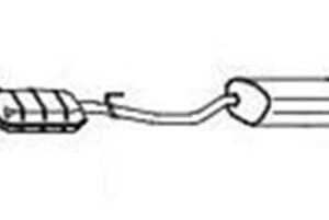 Parça: E 200 W210 Mercedes E Serisi W210 1995-2000 /E 200 Orta Arka Susturucu Egzos