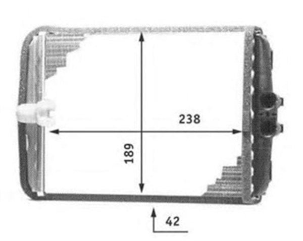 Parça: C 230 Kompressor W202 Mercedes C Serisi W202 C Serisi 1993-2000 Kalorifer Radyatörü