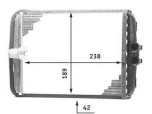 Parça: C 280 (112 Motor) W202  Mercedes C Serisi W202 C Serisi 1993-2000 Kalorifer Radyatörü