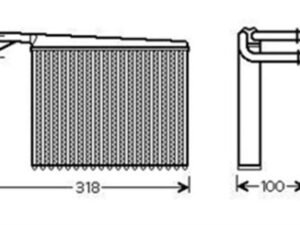 Parça: 1995-2006 Sprinter 414 Mercedes Sprinter 1995-2006 Kalorifer Radyatörü Tip-2