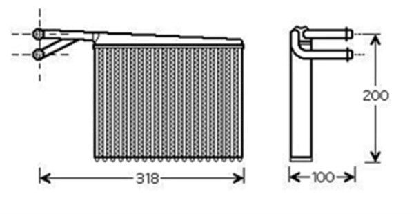Parça: 1995-2006 Sprinter 408 D Mercedes Sprinter 1995-2006 Kalorifer Radyatörü Tip-2