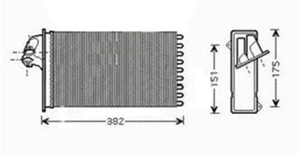 Parça: Vito 114 2.3L Mercedes Vito W638 Vito 1996-2003 Kalorifer Radyatörü