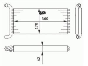 Parça: Vito 111 Cdi W639 Mercedes Viano W639 Vito Viano 2004-2014 Kalorifer Radyatörü