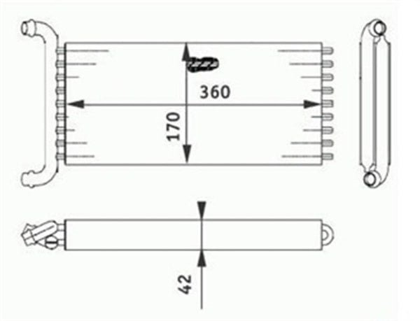 Parça: Vito 115 Cdi W639 Mercedes Viano W639 Vito Viano 2004-2014 Kalorifer Radyatörü