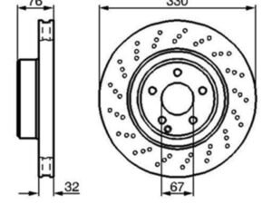 Parça: S 430 4-Matic W220  Mercedes S Serisi W220 S - W215 Cl Serisi Ön Fren Diski Takım