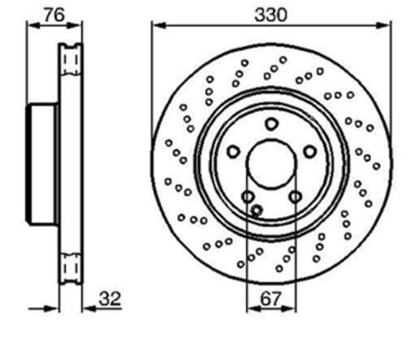 Parça: S 430 W220 Mercedes S Serisi W220 S - W215 Cl Serisi Ön Fren Diski Takım