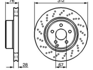 Parça: S 280 W220 Mercedes S Serisi W220 S280 S320 - W215 Cl Ön Fren Diski Takım