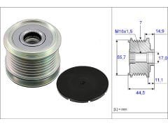 Parça: Slk 200 Kompressor W171 Mercedes Clk Serisi W204 C180 W212 E250 Şarj Dinamo Kasnağı