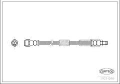Parça: S 320 W220  Mercedes W220 S Serisi - W219 Cls Serisi Ön Fren Hortumu