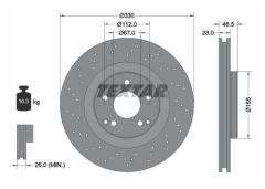 Parça: Clk 240 W209 Mercedes Clk Serisi W203 - W209 - Sport Tip Ön Fren Diski Takım