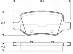 Parça: A 170 Cdi (2001-2004) Mercedes A Serisi W168- W169 B Serisi W245 Arka Fren Balatası