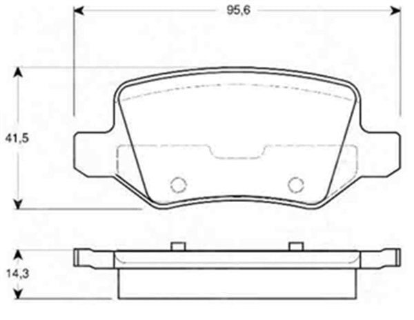 Parça: A 170 Cdi (2001-2004) Mercedes A Serisi W168- W169 B Serisi W245 Arka Fren Balatası