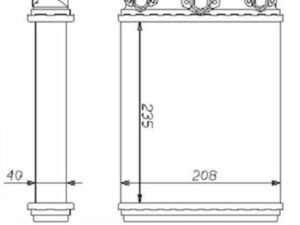 Parça: E 220 W124 Mercedes E Serisi W124 Kasa 1984-1995 Kalorifer Radyatörü - Tip1
