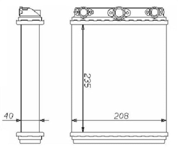 Parça: E 500 W124 Mercedes E Serisi W124 Kasa 1984-1995 Kalorifer Radyatörü - Tip1