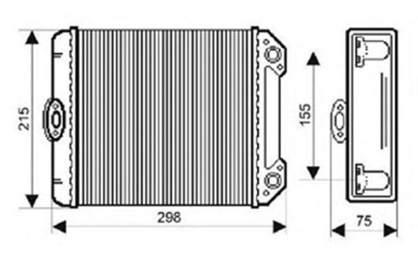 Parça: E 200 W124 Mercedes E Serisi W124 Kasa 1984-1995 Kalorifer Radyatörü - Tip2
