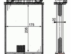 Parça: C 230 Kompressor W203  Mercedes Clk Serisi - W203 C - W209 - W230 Sl Kalorifer Radyatörü