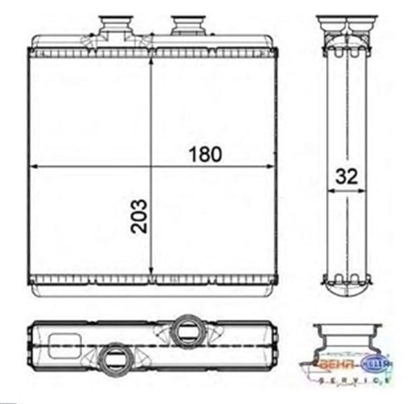 Parça: C 350 Cdi W204 Mercedes C Serisi W204 C Serisi 2007-2012 Kalorifer Radyatörü