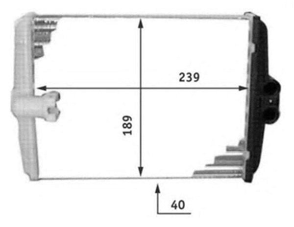 Parça: Clk 230 Komp 1997-2000 W208 Mercedes E Serisi - W210 E - W208 Clk Serisi Kalorifer Radyatörü