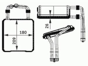 Parça: E 320 Cdi W211 Mercedes Cls Serisi - W211 E - W219 Cls Kalorifer Radyatörü