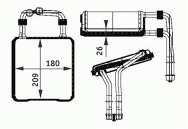 Parça: E 320 Cdi W211 Mercedes Cls Serisi - W211 E - W219 Cls Kalorifer Radyatörü