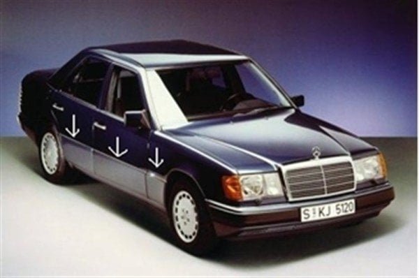 Parça: E 500 W124 Mercedes E Serisi W124 Kasa Kapı Kaplama Pako Takımı 10 Parça