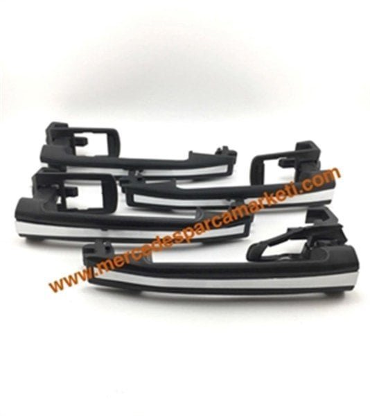 Parça: E 500 W124 Mercedes E Serisi W124 Kasa 1984-1995 Kapı Kolu Nikelajlı Set