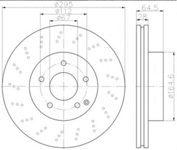 Parça: C200 Kompresör W204 Mercedes C Serisi W204 C Serisi 2007-2011 Ön Fren Diski Takım