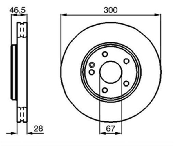 Parça: Clk 200 Komp 2000-2002 W208 Mercedes E Serisi W210 E200 Komp. - E280-E320 Ön Fren Diski Takım