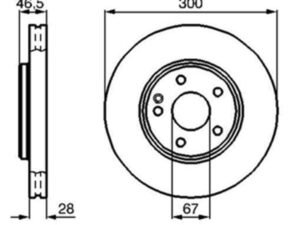 Parça: Clk 230 Komp 1997-2000 W208 Mercedes E Serisi W210 E200 Komp. - E280-E320 Ön Fren Diski Takım