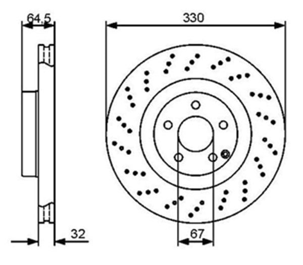 Parça: E 230 W211 Mercedes Sl Serisi W211 E Serisi - W230 Sl Ön Fren Diski Takım