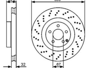 Parça: E 320 Cdi W211  Mercedes Sl Serisi W211 E Serisi - W230 Sl Ön Fren Diski Takım